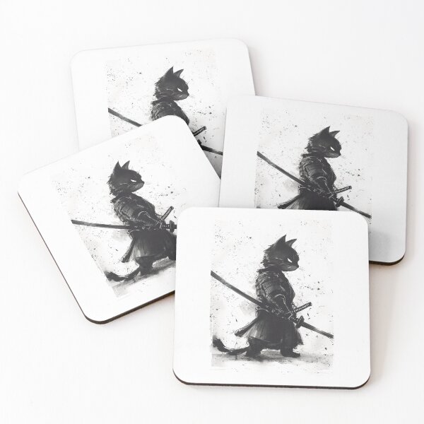 Item preview, Samurai Cat Warrior designed and sold by charoen-design.