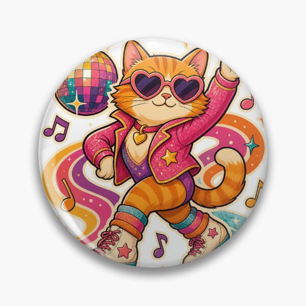Item preview, Retro Roller Skate Cat designed and sold by EveryMeme.