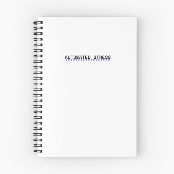 Item preview, Automated Stress Funny Developer Tech Corporate Humor Typography designed and sold by PureTypeStudio.