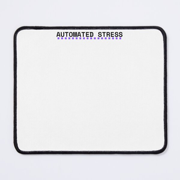 Item preview, Automated Stress Funny Developer Tech Corporate Humor Typography designed and sold by PureTypeStudio.