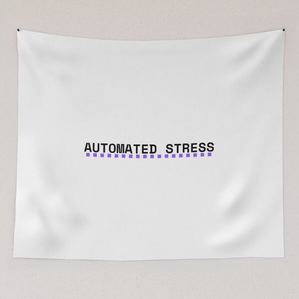 Item preview, Automated Stress Funny Developer Tech Corporate Humor Typography designed and sold by PureTypeStudio.