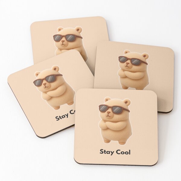 Item preview, Cool Bear With Sunglasses Aesthetic Character designed and sold by Siti Hoiriyah.