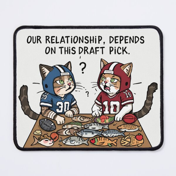 Item preview, Our Relationship Depends On This Draft Pick Funny Cats Football designed and sold by alvinavery.