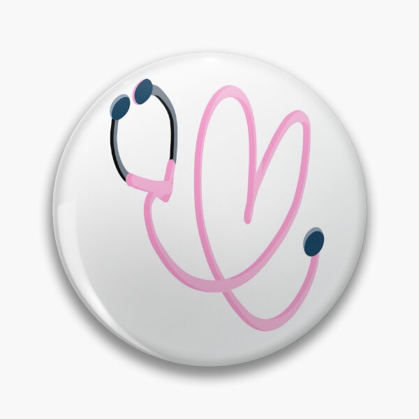 Item preview, Pink Heart Stethoscope device designed and sold by vibeno1.