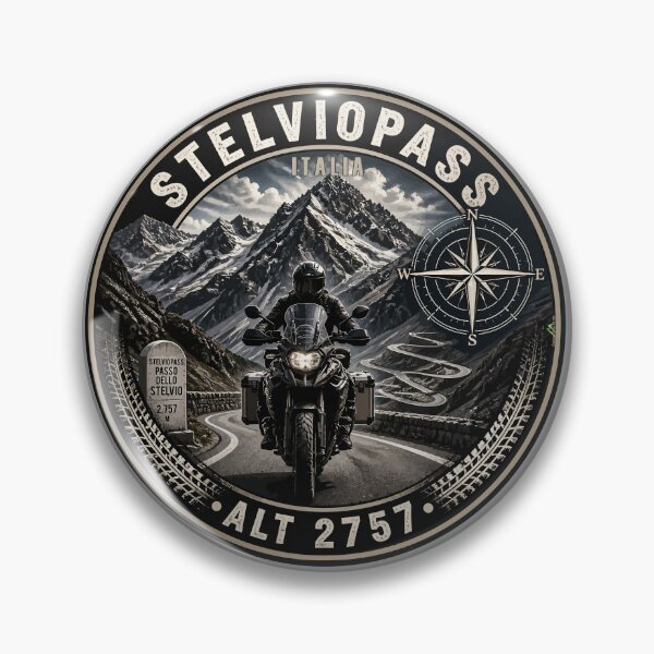 Item preview, Stelvio Pass Passo Dello Stelvio Italy Motorcycle Sticker & TShirt 09 designed and sold by OuterShellUK.