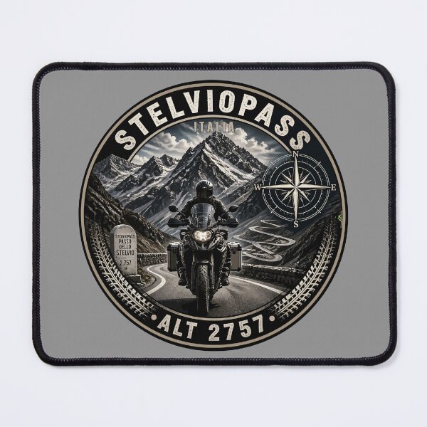 Item preview, Stelvio Pass Passo Dello Stelvio Italy Motorcycle Sticker & TShirt 09 designed and sold by OuterShellUK.