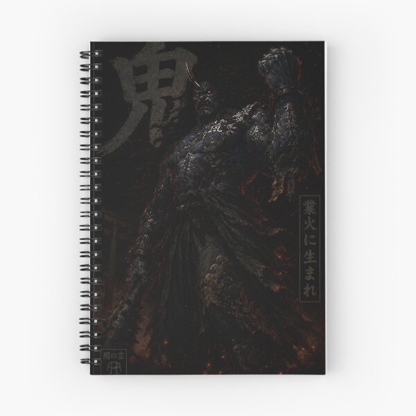 Item preview, Born of Hellfire — 鬼 Oni Demon Dark Japanese Mythology Art Print designed and sold by Timelyrelic.