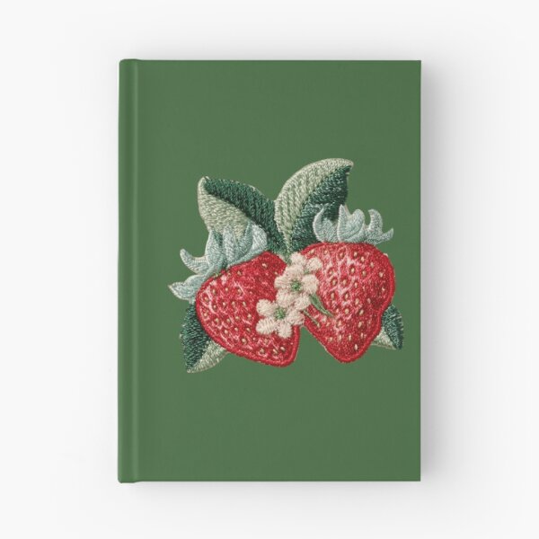 Item preview, Embroidered Strawberry Blossom Patch Art designed and sold by MegaNovaArt.