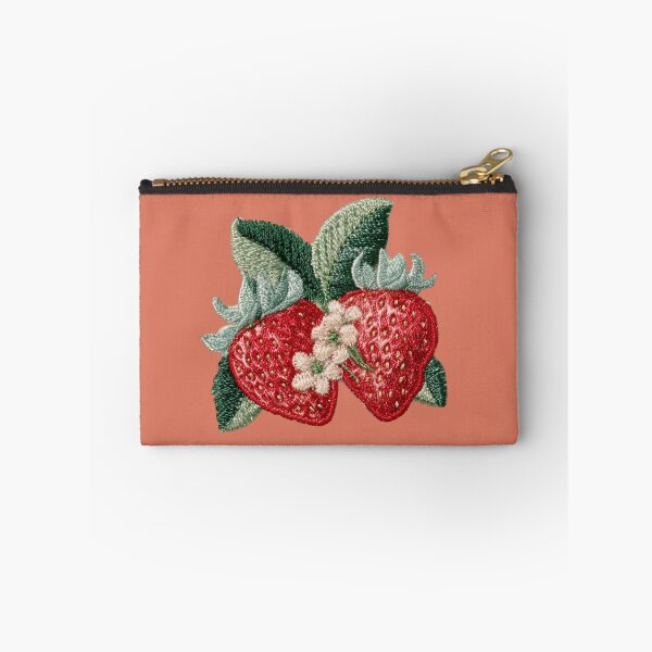 Item preview, Embroidered Strawberry Blossom Patch Art designed and sold by MegaNovaArt.