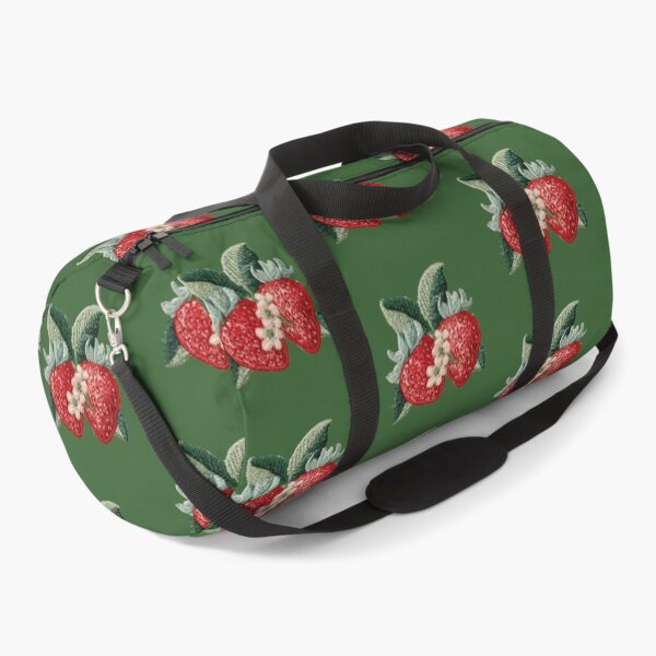 Item preview, Embroidered Strawberry Blossom Patch Art designed and sold by MegaNovaArt.