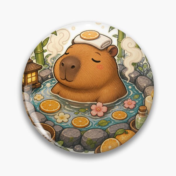 Item preview, Capybara Spa Day designed and sold by EveryMeme.