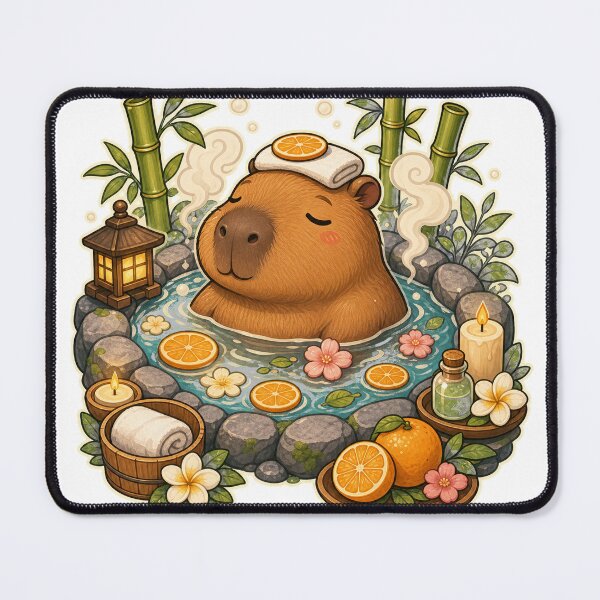Item preview, Capybara Spa Day designed and sold by EveryMeme.