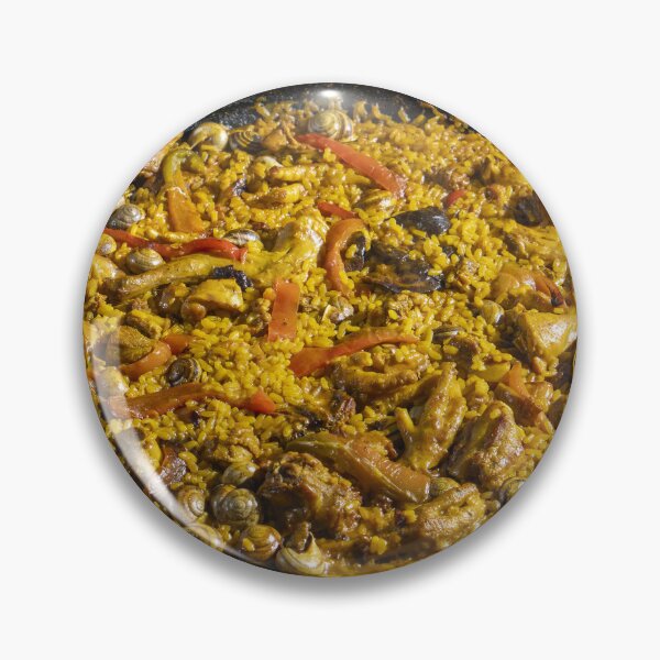 Item preview, A bowl of food with yellow rice and a variety of vegetables. designed and sold by elopezstock.