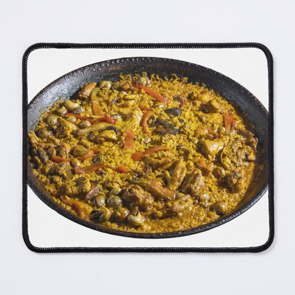 Item preview, A bowl of food with yellow rice and a variety of vegetables. designed and sold by elopezstock.