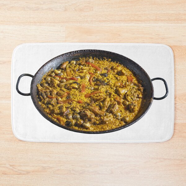 Item preview, A bowl of food with yellow rice and a variety of vegetables. designed and sold by elopezstock.