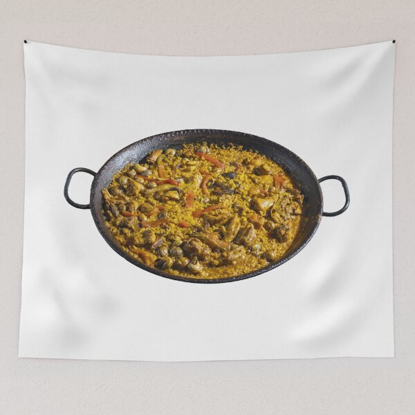Item preview, A bowl of food with yellow rice and a variety of vegetables. designed and sold by elopezstock.
