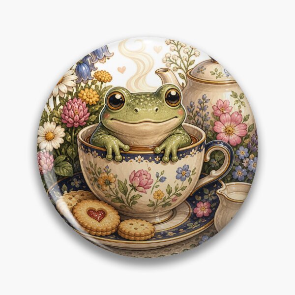 Item preview, Ceramic Frog Tea Time designed and sold by EveryMeme.