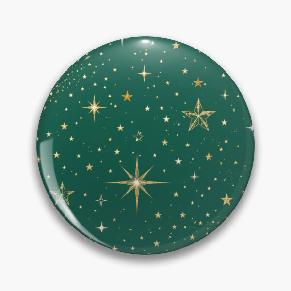 Item preview, Luxury Christmas Star Pattern | Emerald Green & Gold Holiday Wrapping Paper designed and sold by astersgraphics.