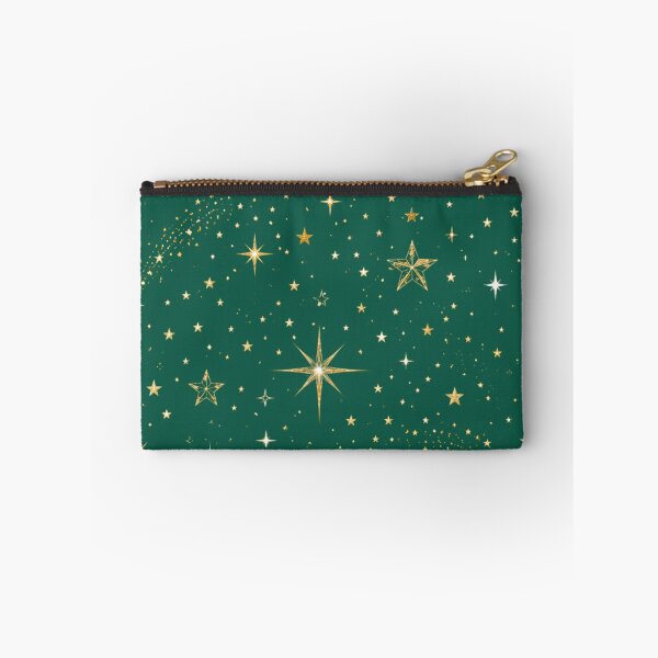 Item preview, Luxury Christmas Star Pattern | Emerald Green & Gold Holiday Wrapping Paper designed and sold by astersgraphics.