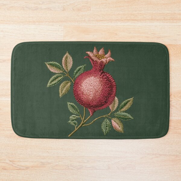 Item preview, Embroidered Pomegranate Botanical Art designed and sold by MegaNovaArt.