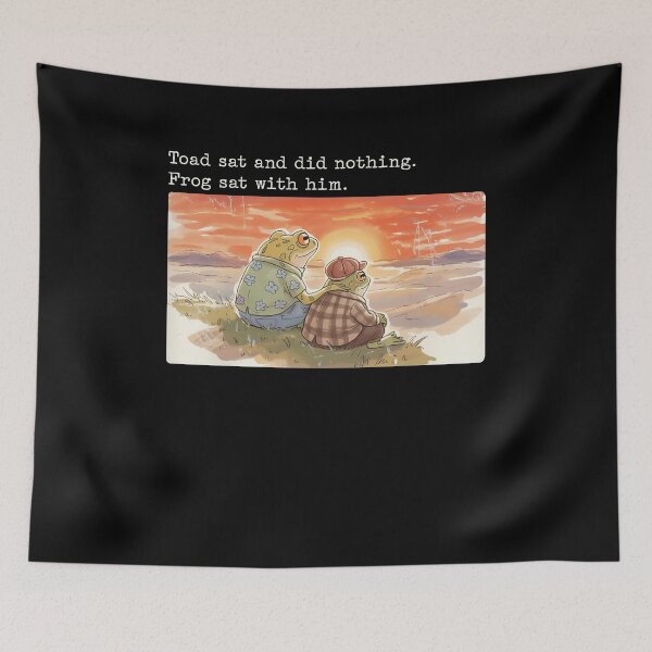 Item preview, Toad sat and did nothing. Frog sat with him designed and sold by charoen-design.