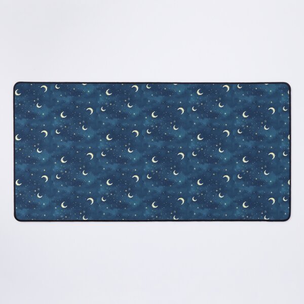 Item preview, Magical Night Sky Pattern with Golden Moons designed and sold by MilikoArt.