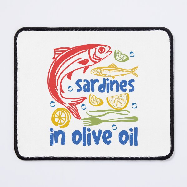 Item preview, Sardines In Olive Oil Mediterranean Food Art designed and sold by CleanDecor.