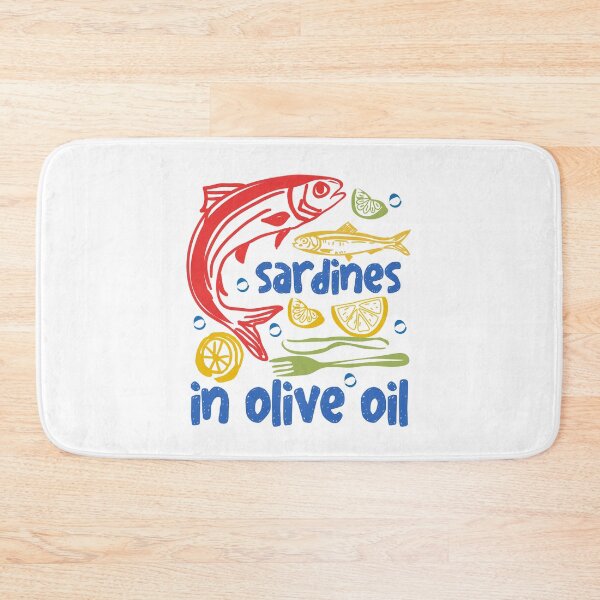 Item preview, Sardines In Olive Oil Mediterranean Food Art designed and sold by CleanDecor.