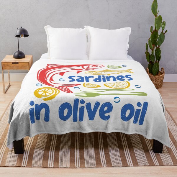 Item preview, Sardines In Olive Oil Mediterranean Food Art designed and sold by CleanDecor.