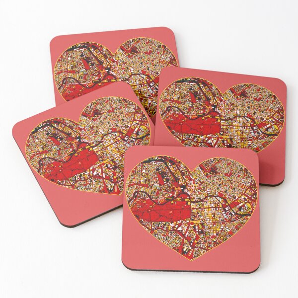 Item preview, Berlin Heart Map – German Football Inspired City Art designed and sold by BottleGnome.