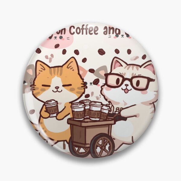 Item preview, Relationship Status Running On Coffee And Delusion Funny Cats designed and sold by alvinavery.