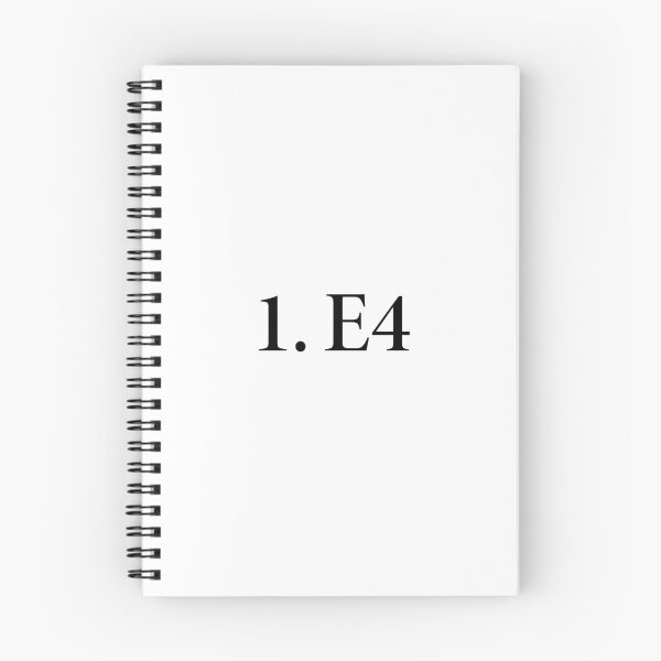 Item preview, 1. e4 Minimalist Chess Text Design | Classic Chess Opening Notation designed and sold by Quality Design.