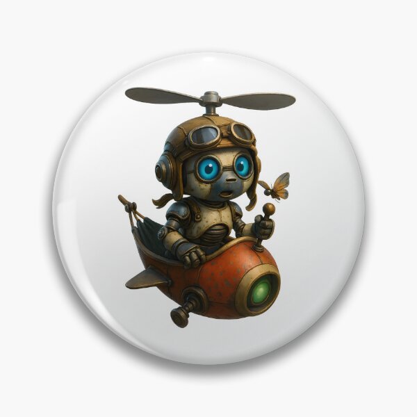 Item preview, Friendly Robot Pilot – Cute Flying Robot Design designed and sold by Yomere.
