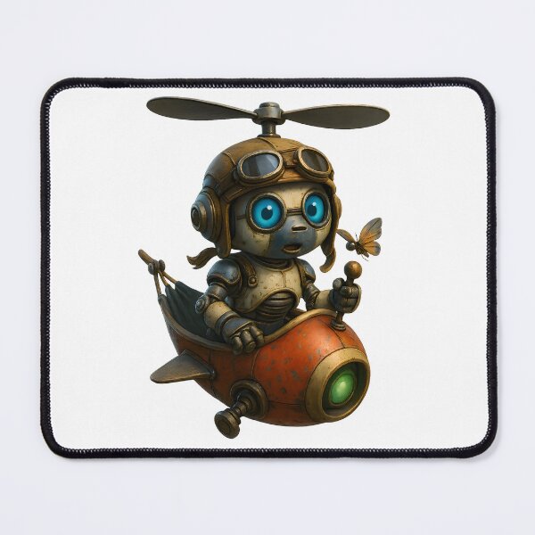 Item preview, Friendly Robot Pilot – Cute Flying Robot Design designed and sold by Yomere.