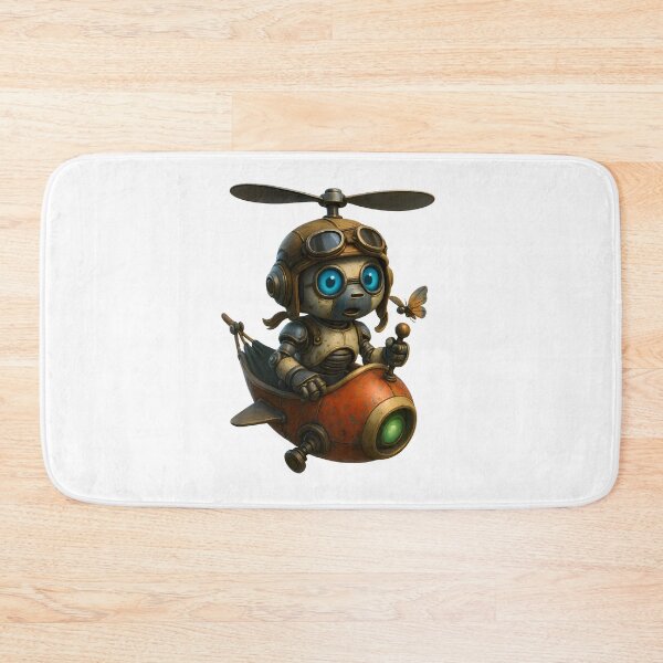 Item preview, Friendly Robot Pilot – Cute Flying Robot Design designed and sold by Yomere.