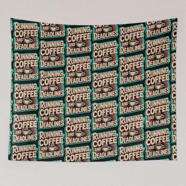 Item preview, Running On Coffee And DeadLines designed and sold by ZooStateofMind.