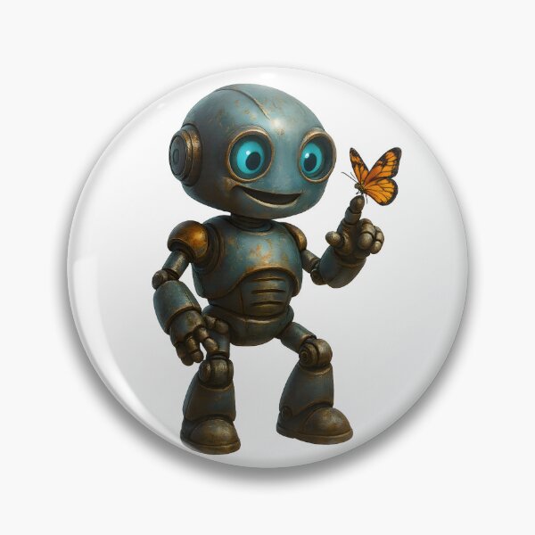 Item preview, Friendly Robot – Cute Butterfly Robot Design designed and sold by Yomere.