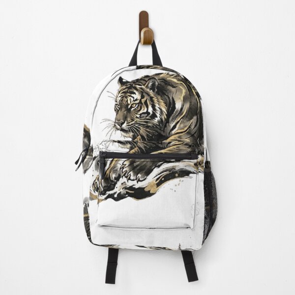Item preview, Golden Spirit Tiger: Modern Zen Ink Art designed and sold by SOOstudio73.