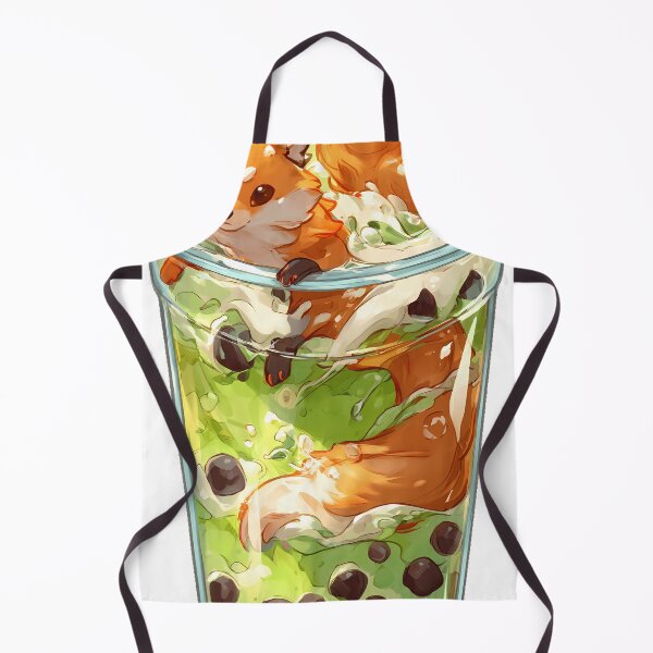 Item preview, Matcha Boba Kitsune designed and sold by pumsquare.