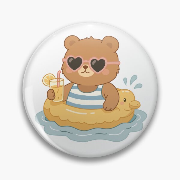 Item preview, Cute Teddy Bear in Duck Float designed and sold by Anne97s.