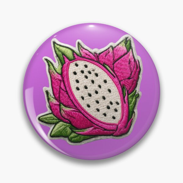 Item preview, Embroidered Dragon Fruit Patch Art designed and sold by MegaNovaArt.