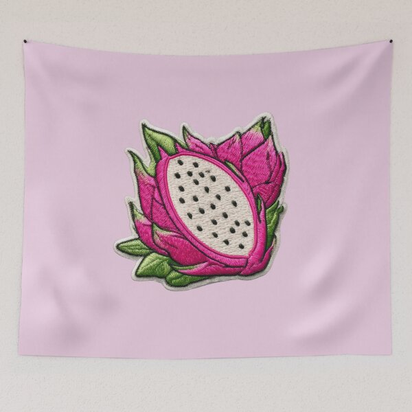 Item preview, Embroidered Dragon Fruit Patch Art designed and sold by MegaNovaArt.