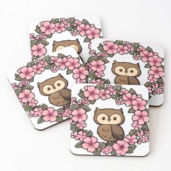 Item preview, Cherry Blossom Owl designed and sold by pumsquare.