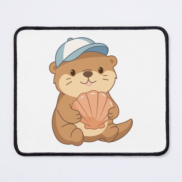 Item preview, Cute Sea Otter Holding Seashell designed and sold by Anne97s.