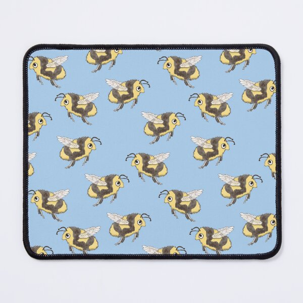Item preview, Bee pattern on blue designed and sold by Mbmcdonaldart.
