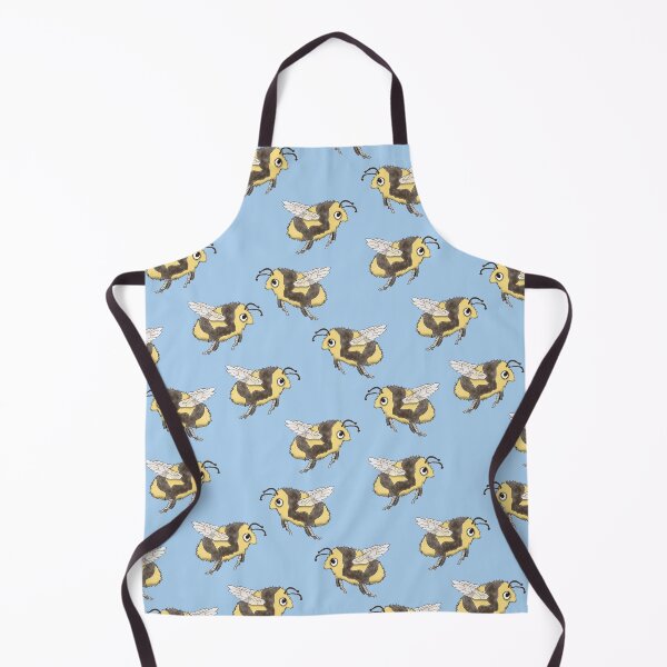 Item preview, Bee pattern on blue designed and sold by Mbmcdonaldart.
