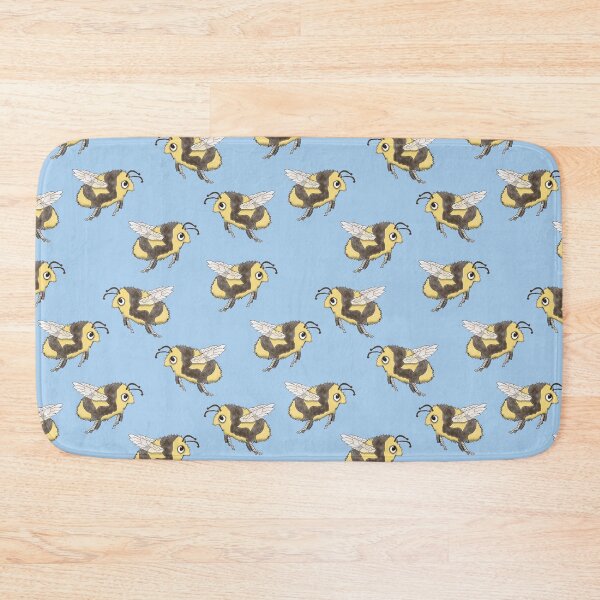 Item preview, Bee pattern on blue designed and sold by Mbmcdonaldart.