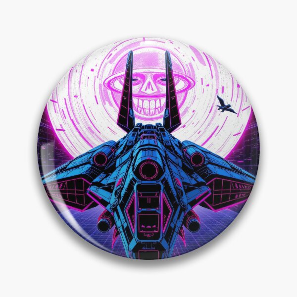 Item preview, Synthwave Spaceship - Retro Neon Space Art designed and sold by dosuki Store.