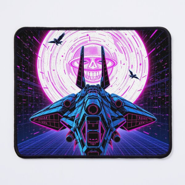 Item preview, Synthwave Spaceship - Retro Neon Space Art designed and sold by dosuki Store.