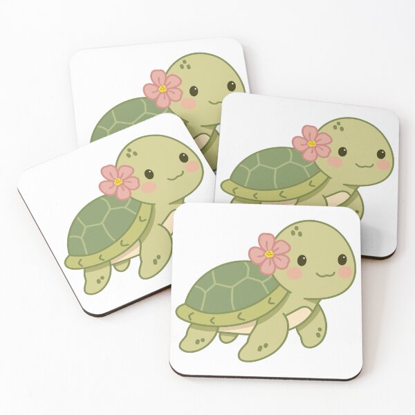 Item preview, Cute Sea Turtle with Pink Flower designed and sold by Anne97s.